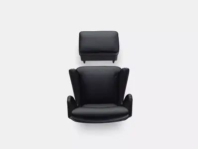 STRANDMON Armchair and footstool 1 Low-poly 3D model