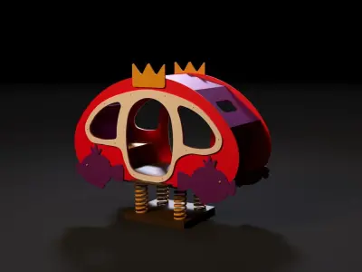 Attraction Carriage 3D model