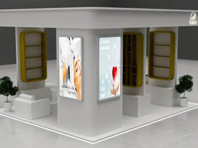 3 simple booth 6x6 3D model