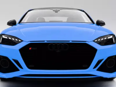 Audi RS5 Coupe 2020 Low-poly 3D model