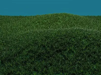 Simple Blender Grass 3D Model Free 3D model