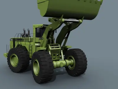 Your Mining loader - 3d animated loader model 3D model