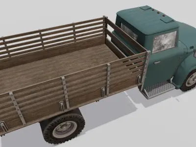 Truck 3D Model  Low-poly 3D model