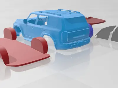 Lexus GX Overtrail 2024 - Separate Parts STL Model 3D print model