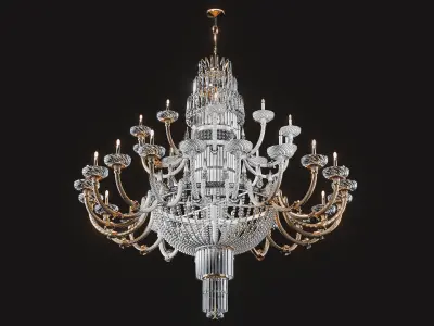 Classic luxury Chandelier 3D model