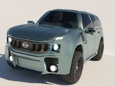 NISSAN CONCEPT CAR Low-poly 3D model