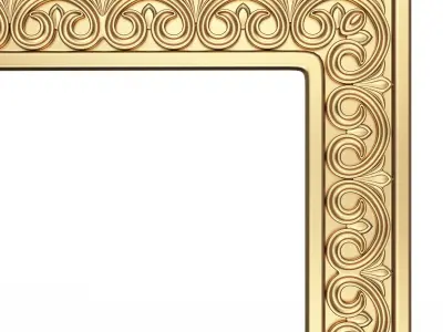 Classic Frame 023 Low-poly 3D model