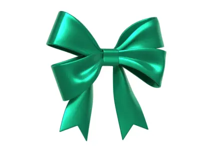 Christmas Bow Ribbon 93 Low-poly 3D model