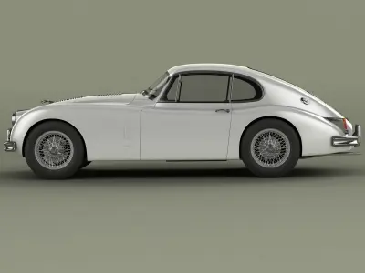 Jaguar XK150 S Fastback 3D model