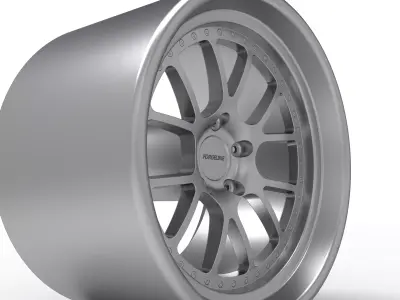 FORGELINE VR3P v2 WHEEL 3D PRINT MODEL  3D print model