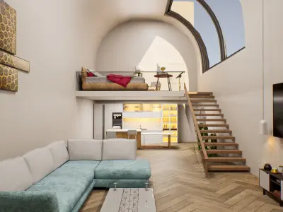 Loft Interior 3D model