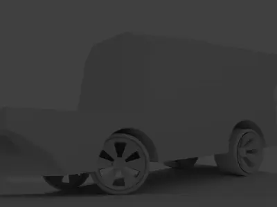 Dhasu truck Low-poly 3D model