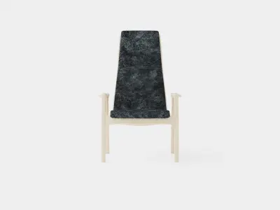 Woolen Armchair Low-poly 3D model