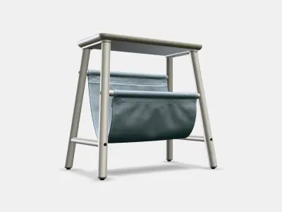 VILTO stool with storage Low-poly 3D model