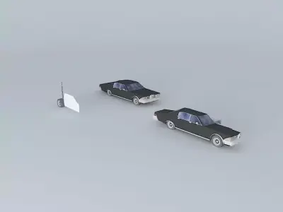 70s car 7 Free 3D model