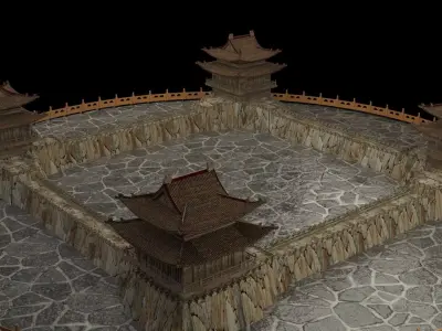 chinese ancient house   3D model