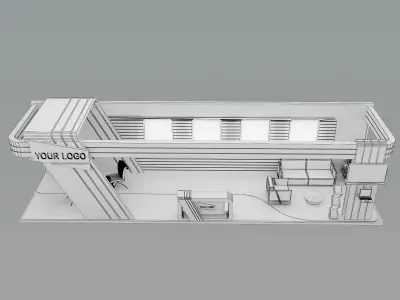 Booth Exhibition Stand a430 3D model