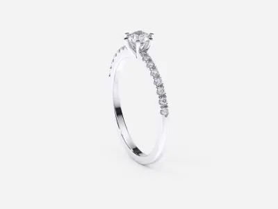 ZDR0194 engagement ring 3D print model