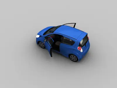 Chevrolet Spark Low-poly 3D model