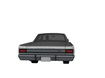 DODGE CHARGER RT 1967 Low-poly 3D model