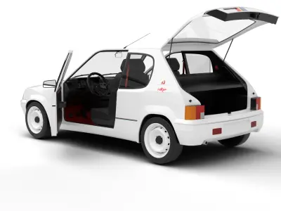 Peugeot 205 Rallye 1 3 1991 HQ 3d model 3D model