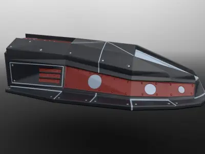 Universal ship-1-pak-1 Low-poly 3D model
