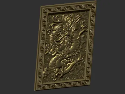 Dragon 3D print model 4