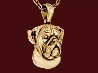 Dog Pendant lux 3D print model