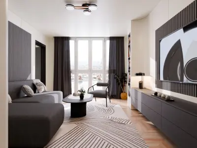 Full interior apartment  3D model