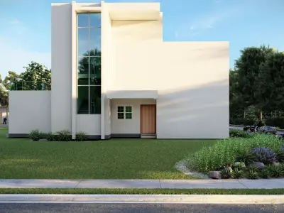 5 Bedroom Modern House Model Low-poly 3D model