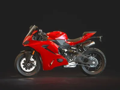 Base model  Ducati Panigale V2 2025 3D model