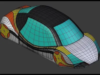 Future car III 3D model