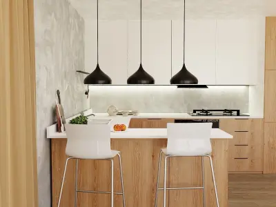 Interior scene in native blend file by-VIZFROMBLENDER 3D model