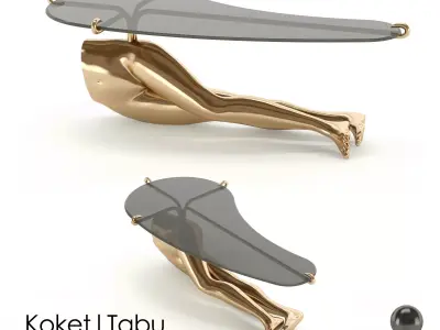 Cocktail Table KOKET TABU 3D model