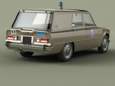 Alfa Romeo Giulia Super Polizia Stradale Familiare 3D model