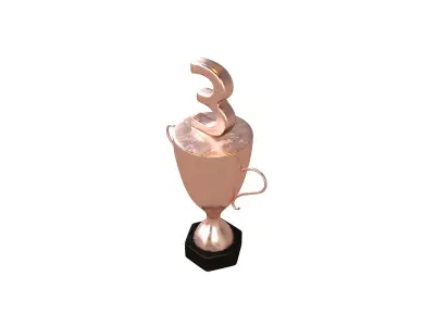 Trophy v6 003 Low-poly 3D model
