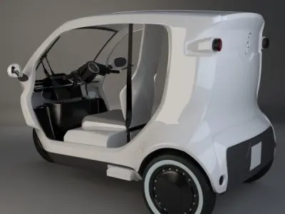 Clean Motion Zbee Electric Tuk Tuk 3D model