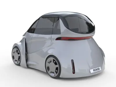 Ultra-Compact Personal Pod EV 3D model