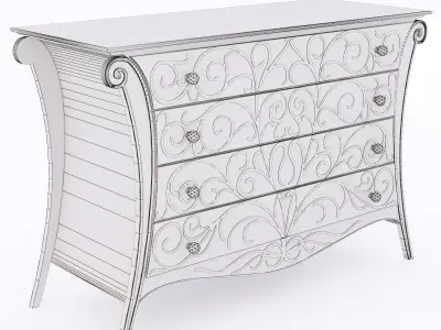 Roberto Ventura W80 chest of drawers 3D model