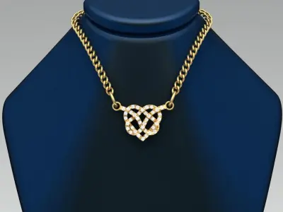 Heart Pendant For Woman and Men for Couple  3D print model