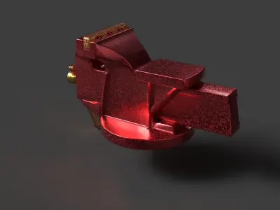 Bench vice   Low-poly 3D model