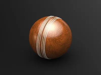 Cricket Ball Free 3D model