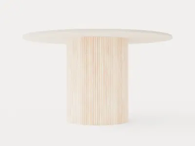 Kopparbo Dining Table Around 130 Cm Low-poly 3D model