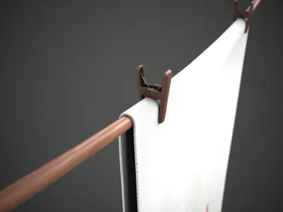 Christmas Decorations Reindeer Tea Towels 3D model