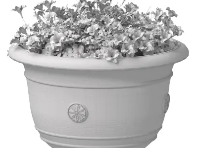 Flowers Garden Plant Flowerpot Patio KINSEY GARDEN DECOR 3D model