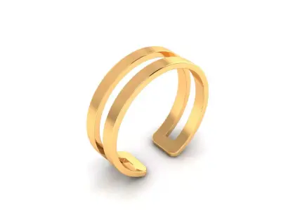 Ring M159 The luxury female abstract ring wedding 3D print model