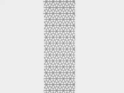 Hexagonal Separator and Panel Low-poly 3D model