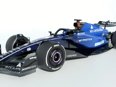 F1 Willaims FW47 2025 Low-poly 3D model