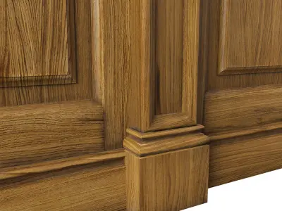 Wooden panel 01 05 3D model