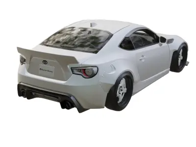 TOYOTA 86 ROCKETBUNNY Low-poly 3D model